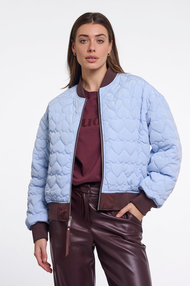 Rino & Pelle Jacket Djenna Fudge Cloak And Light Blue Stretchshop.nl