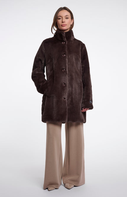 Rino & Pelle Coat Nonna Coffee Roast Stretchshop.nl