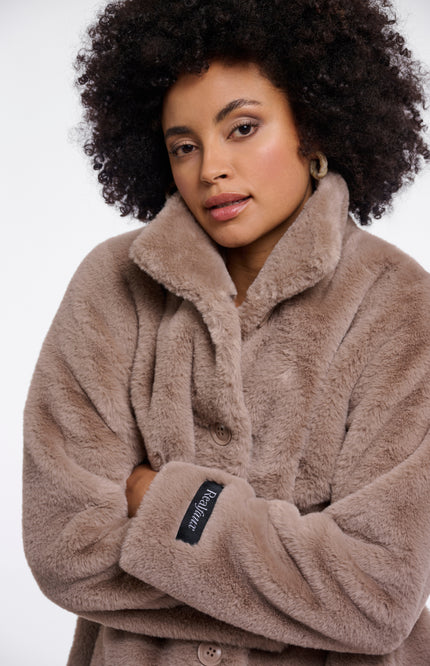 Rino & Pelle Coat Nonna Mocha Latte Stretchshop.nl