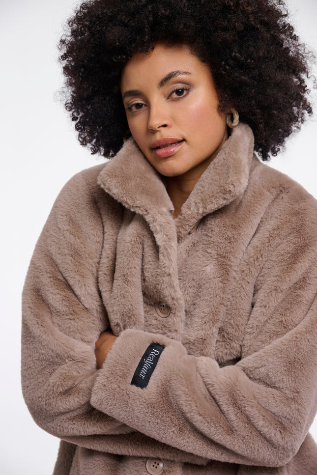 Rino & Pelle Coat Nonna Mocha Latte Stretchshop.nl