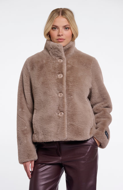 Rino & Pelle Jacket Vie Mocha Latte Stretchshop.nl