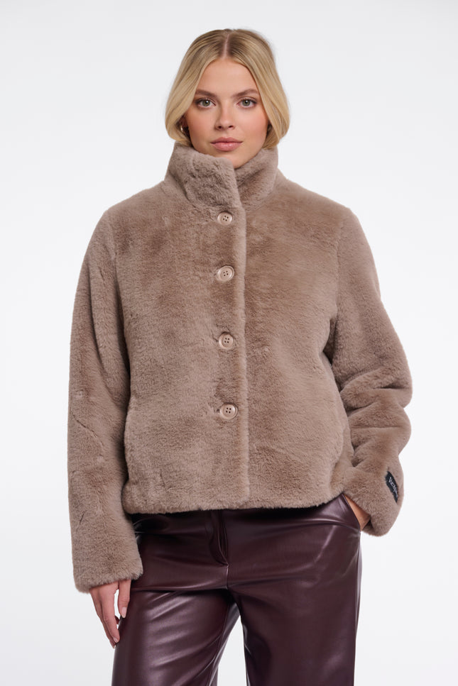 Rino & Pelle Jacket Vie Mocha Latte Stretchshop.nl