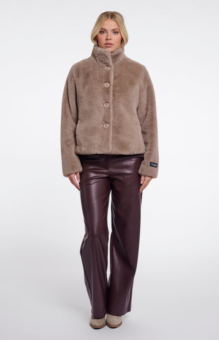Rino & Pelle Jacket Vie Mocha Latte Stretchshop.nl