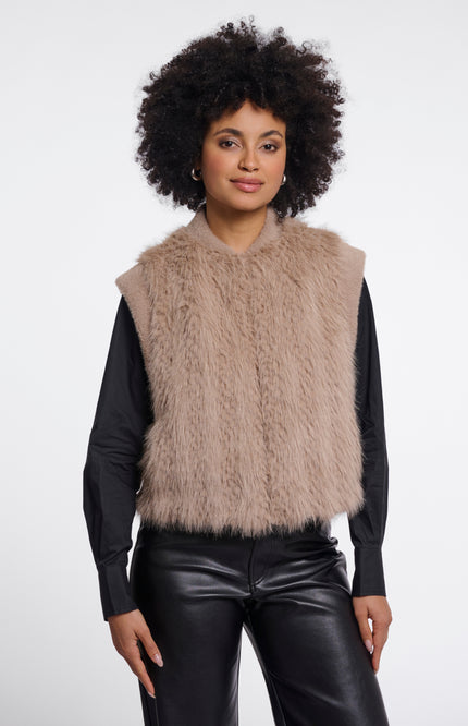Rino & Pelle Gilet Alvita Oat Stretchshop.nl