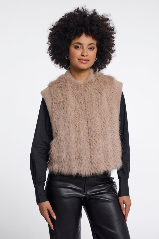 Rino & Pelle Gilet Alvita Oat Stretchshop.nl