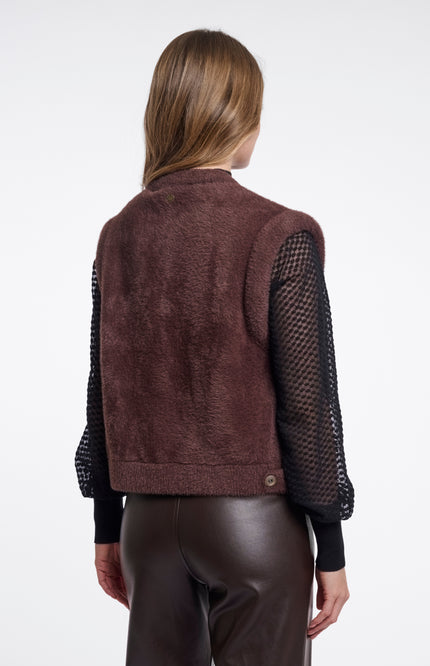 Rino & Pelle Gilet Elona Coffee Roast Stretchshop.nl
