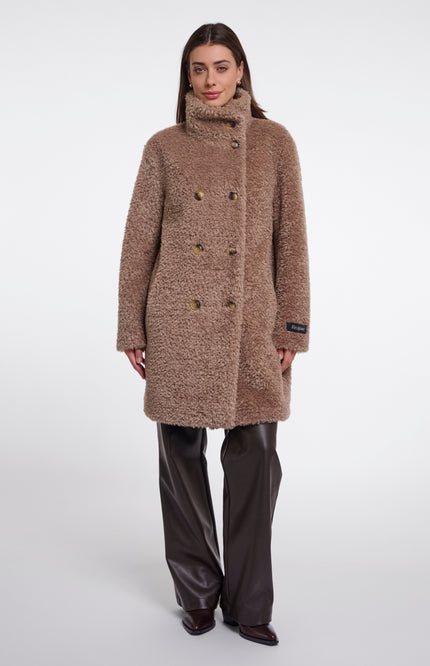 Rino & Pelle Coat Ena Mocha Latte Stretchshop.nl