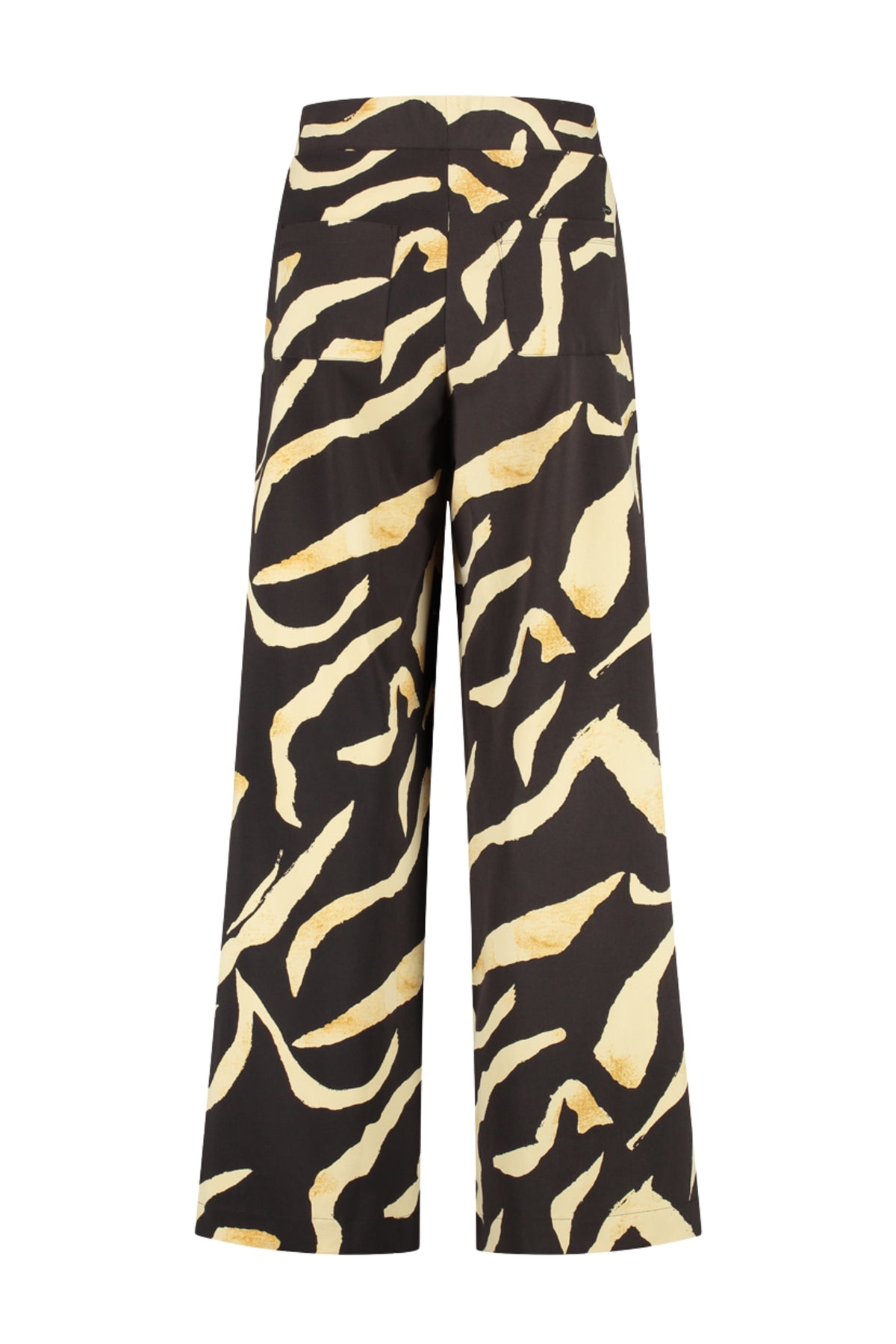 Lady Day reisbroek met print, model Mille Pania, L14-380-3251, zichtbaar met comfortabele pasvorm en modieuze details.