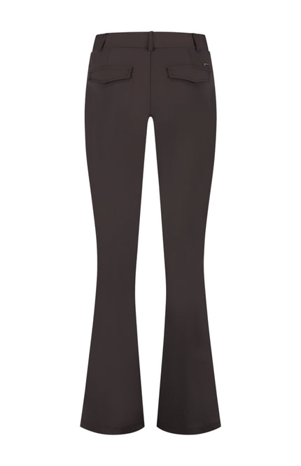 Lady Day Travel Broek Poppy Dark Brown L14-475-3201 Stretchshop.nl