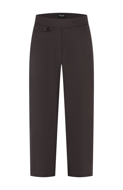 Lady Day Travel Broek Micky Dark Brown L14-475-3204 Stretchshop.nl