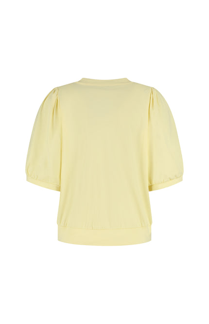 Lady Day Travel Top Amie-V Butter Yellow L24-375-3222 Stretchshop.nl