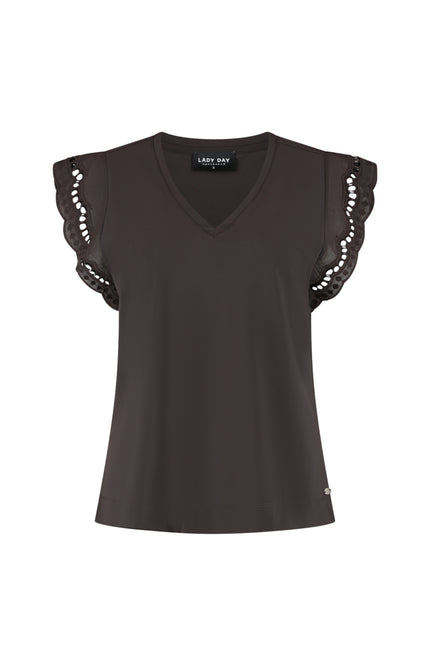 Lady Day Travel Top Lake Dark Brown L24-375-3223 Stretchshop.nl