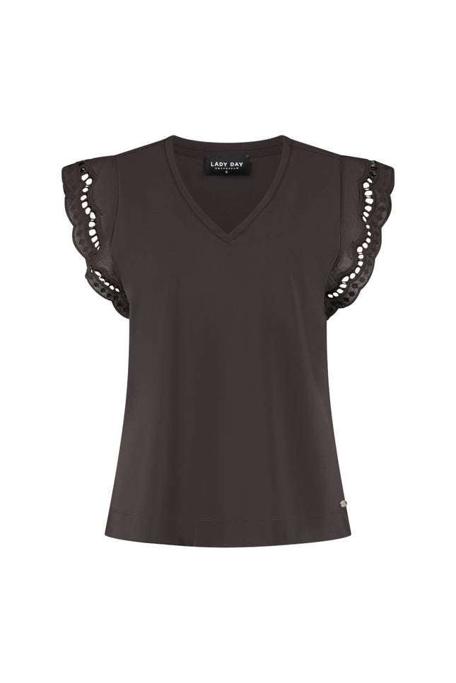 Lady Day Travel Top Lake Dark Brown L24-375-3223 Stretchshop.nl