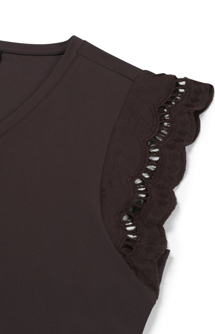 Lady Day Travel Top Lake Dark Brown L24-375-3223 Stretchshop.nl