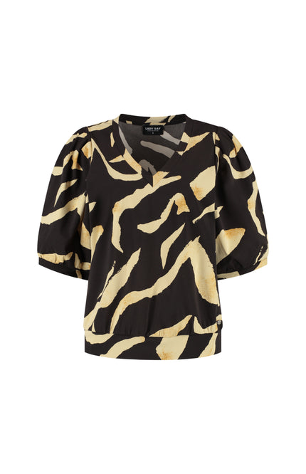 Lady Day Travel Top Amie-V Pania Print L24-375-3254 Stretchshop.nl