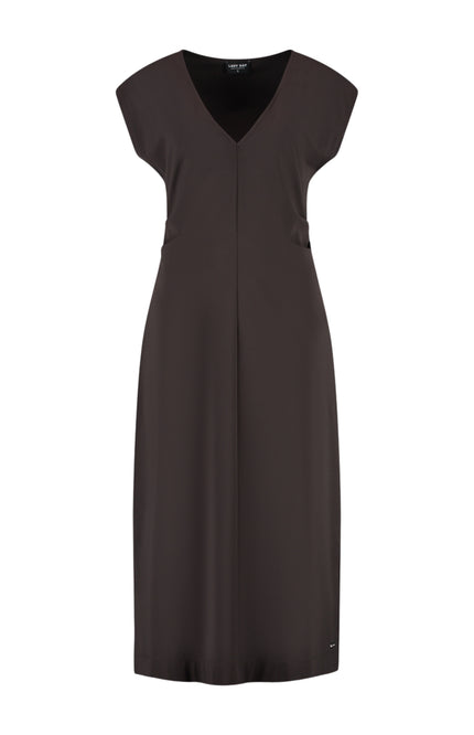 Lady Day Travel Jurk Doris Dark Brown L36-375-3218 Stretchshop.nl