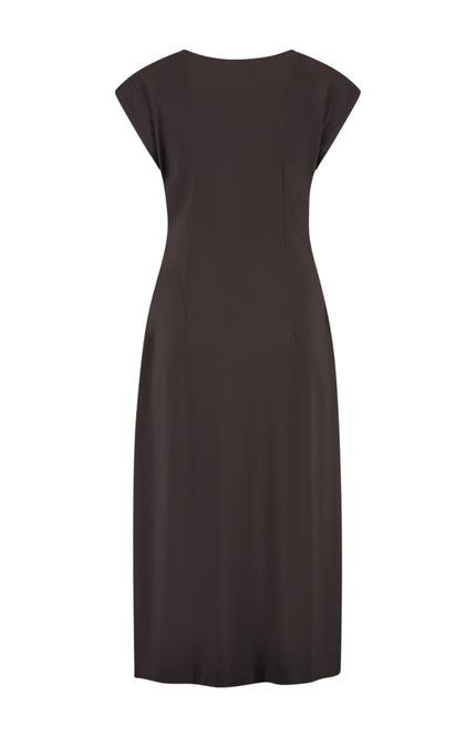 Lady Day Travel Jurk Doris Dark Brown L36-375-3218 Stretchshop.nl