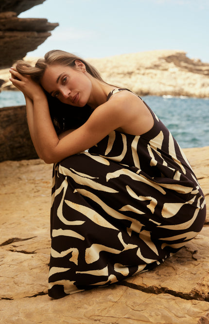 Lady Day Travel Jurk Elline Pania Print L36.380.3260 Stretchshop.nl
