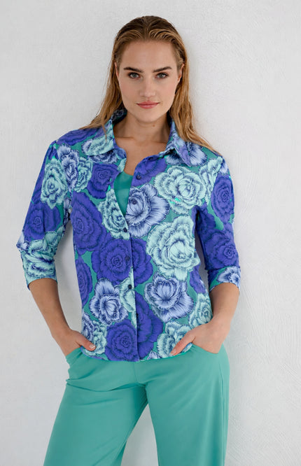 Maicazz Travel Blouse Ellerie Bright Flower Stretchshop.nl