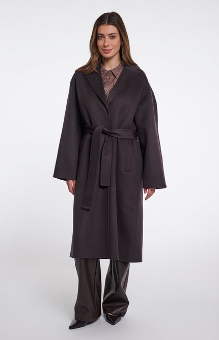 Rino & Pelle Coat Hayley Dark Brown Stretchshop.nl