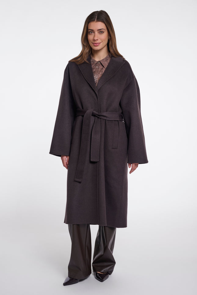Rino & Pelle Coat Hayley Dark Brown Stretchshop.nl
