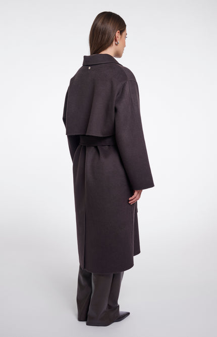 Rino & Pelle Coat Hayley Dark Brown Stretchshop.nl