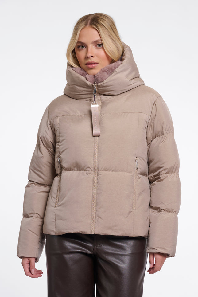 Rino & Pelle Jacket Joni Mocha Latte Stretchshop.nl