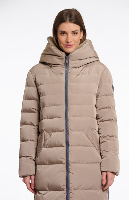 Rino & Pelle Coat Keilafur Toffee Stretchshop.nl