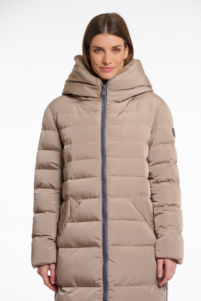Rino & Pelle Coat Keilafur Toffee Stretchshop.nl