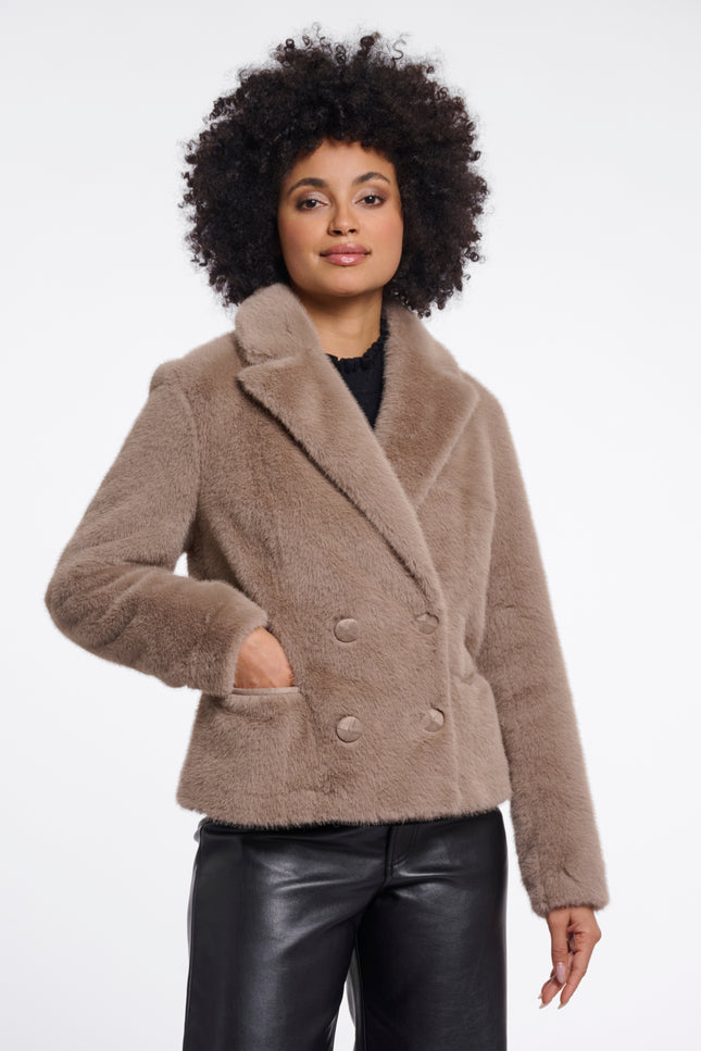 Rino & Pelle Jacket Mayli Mocha Latte Stretchshop.nl