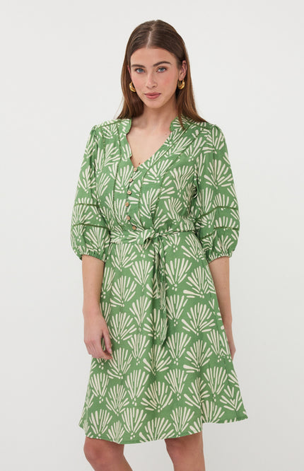EsQualo Jurk Tropical Print HS26.14210 Stretchshop.nl