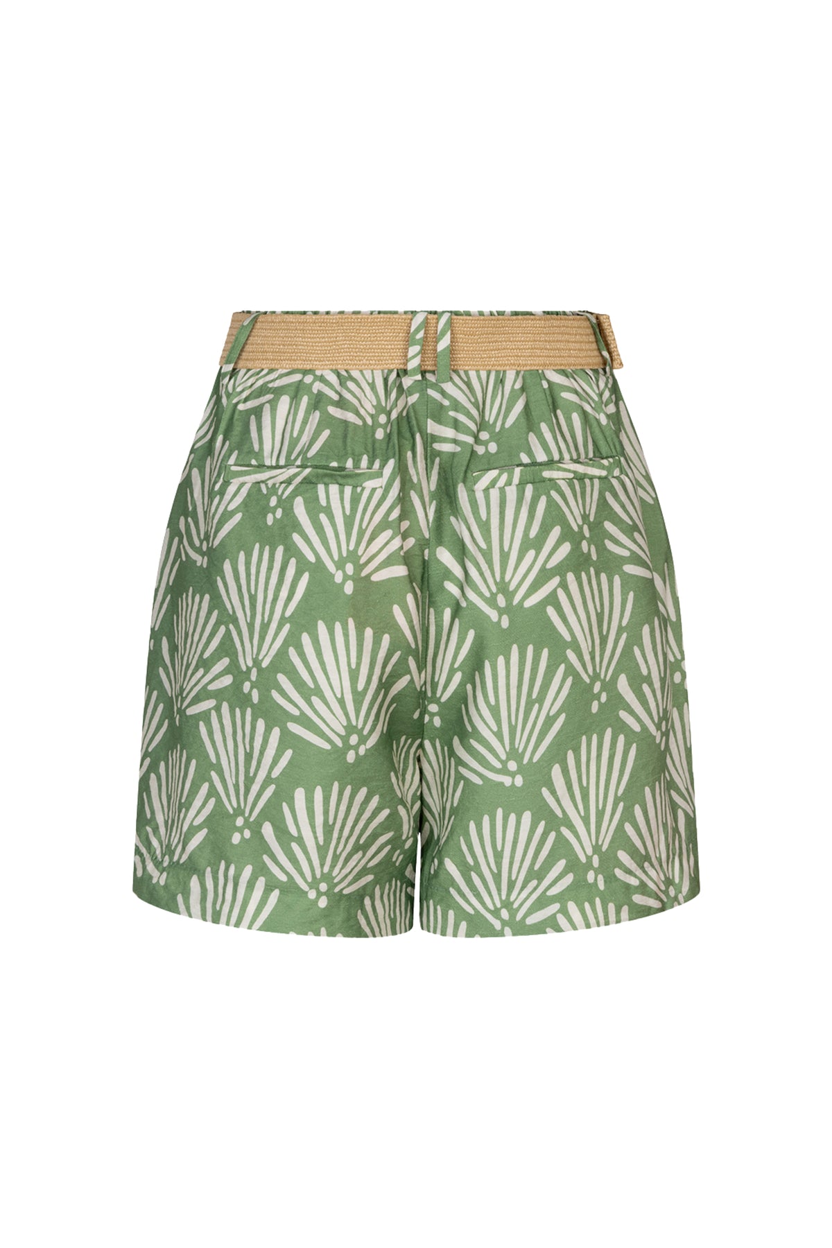 Kort tropical print shirt van EsQualo, kleurrijk design met bloemen en bladeren, geschikt voor casual en zomerse gelegenheden.