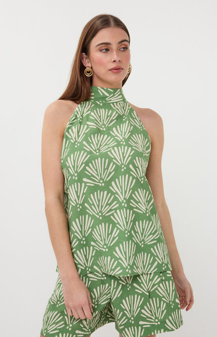 EsQualo Top Tropical Print HS26.14213 Stretchshop.nl
