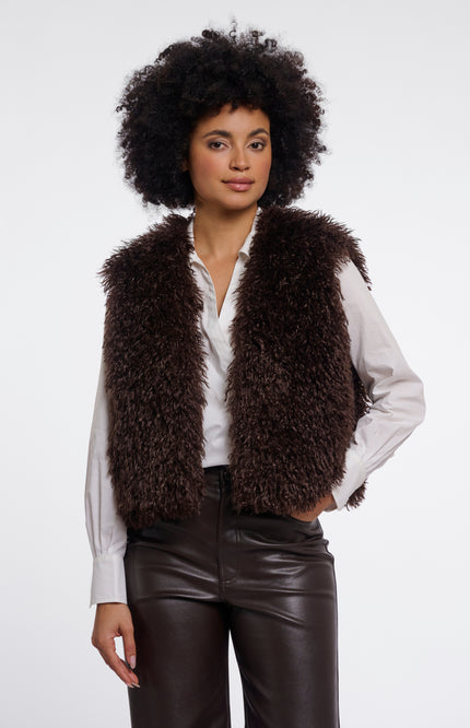 Rino & Pelle Gilet Sensy Coffee Roast Stretchshop.nl