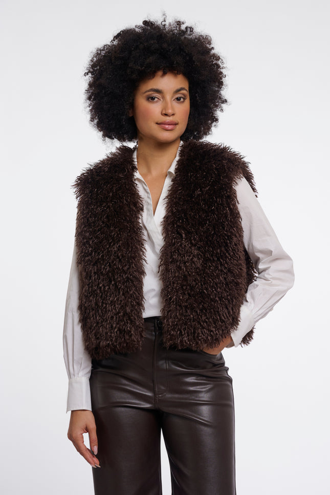 Rino & Pelle Gilet Sensy Coffee Roast Stretchshop.nl