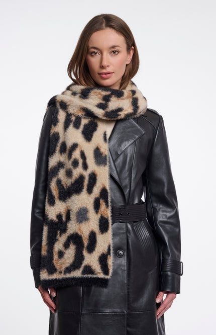 Rino & Pelle Sjaal Tuli Big Leopard Stretchshop.nl