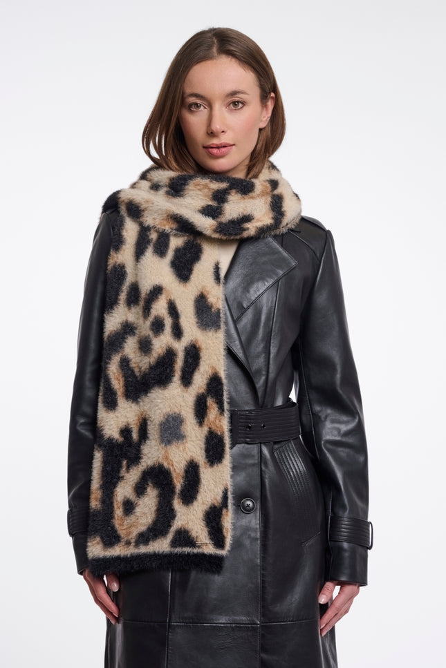 Rino & Pelle Sjaal Tuli Big Leopard Stretchshop.nl