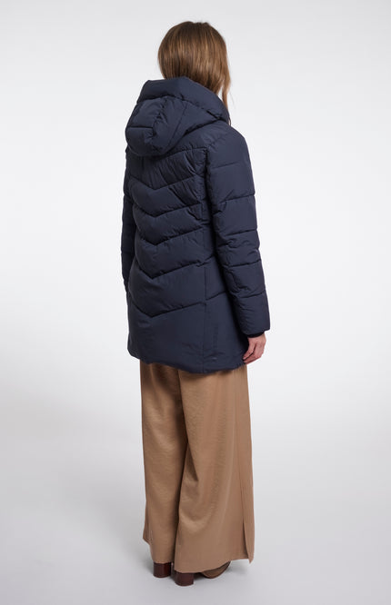 Rino & Pelle Coat Yasmina Dark Navy Stretchshop.nl
