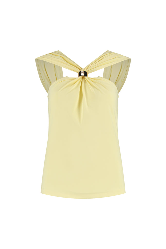 Lady Day Travel Top Natalie Butter Yellow L24-375-3224 Stretchshop.nl
