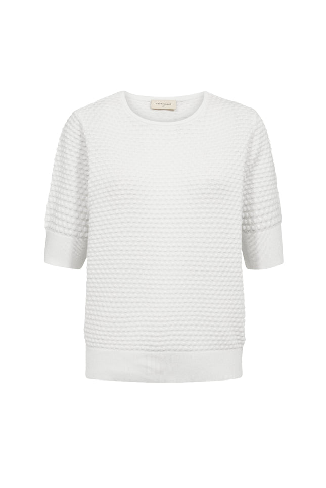 Freequent Trui Fqdodo SS Star Offwhite 126810 Stretchshop.nl