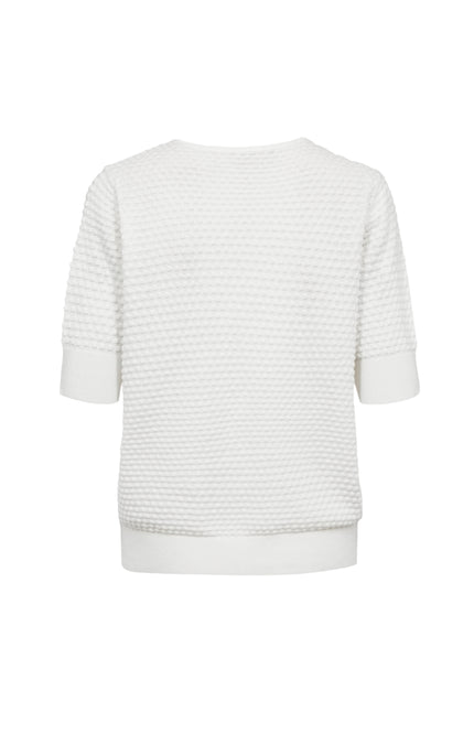 Freequent Trui Fqdodo SS Star Offwhite 126810 Stretchshop.nl