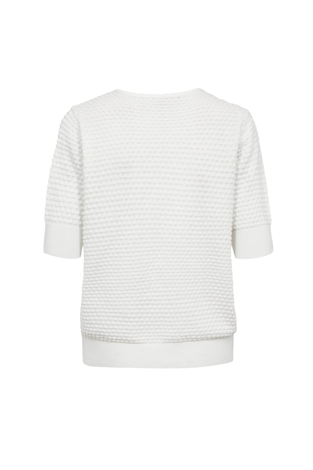 Freequent Trui Fqdodo SS Star Offwhite 126810 Stretchshop.nl