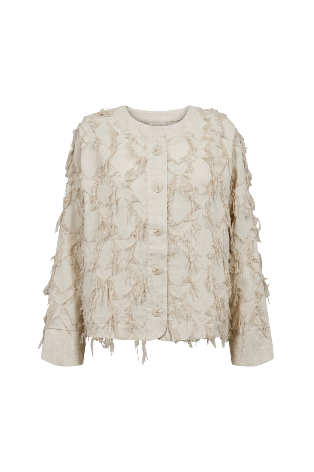 Donkere Freequent Fqfolly Moonbeam Melange jas met capuchon en ritssluiting, casual mode voor dames.