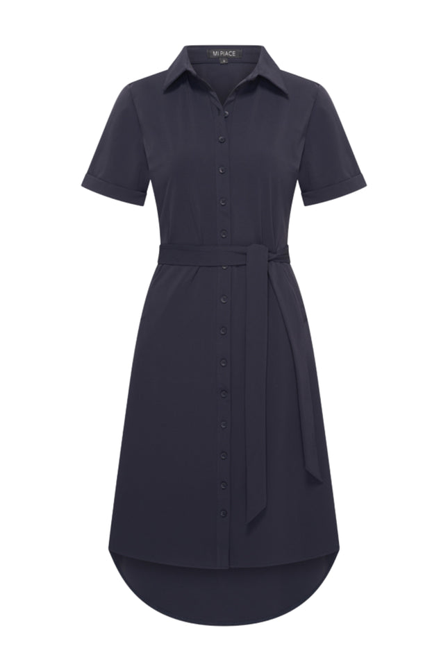 Mi Piace Travel Jurk Navy 202079 Stretchshop.nl