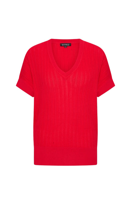 Mi Piace Travel Top Ajour Red MP202848 Stretchshop.nl