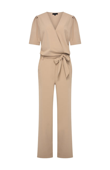 Mi Piace Travel Jumpsuit Wrap Latte 202839 Stretchshop.nl