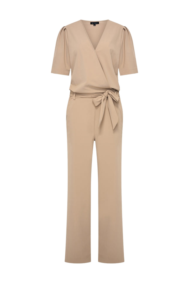 Mi Piace Travel Jumpsuit Wrap Latte 202839 Stretchshop.nl