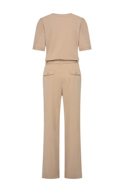 Mi Piace Travel Jumpsuit Wrap Latte 202839 Stretchshop.nl