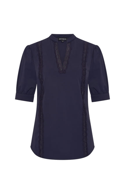 Mi Piace Travel Top Lace Navy 202828 Stretchshop.nl