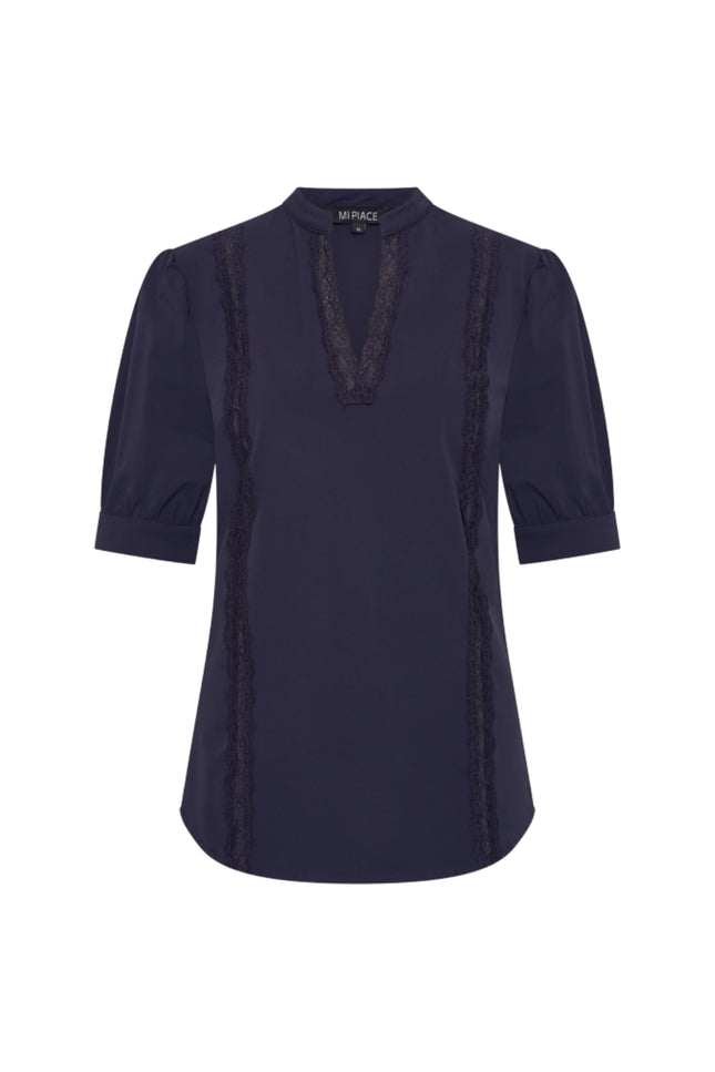 Mi Piace Travel Top Lace Navy 202828 Stretchshop.nl